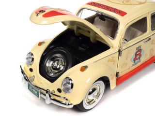 Volkswagen Beetle 1963  *Monopoly Free Parking*, creme/red with Monopoly figure Auto World 1:18